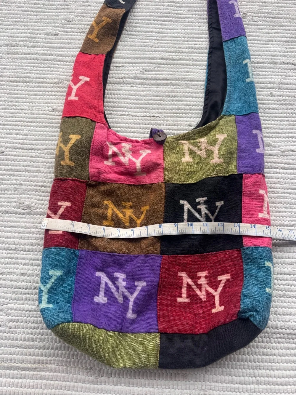 NY Patchwork Hobo Bag Boho Cotton Shoulder Bag Nepal Handmade